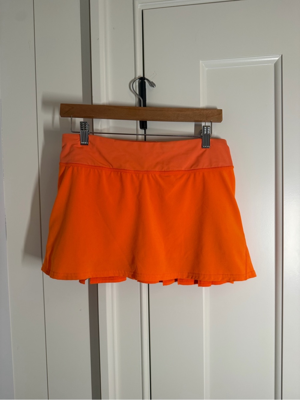 lululemon athletica Bright Orange Athletic Skort